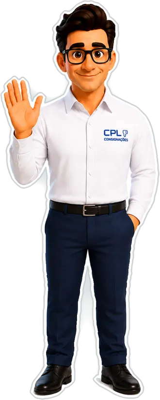 Léo, o assistente de IA da CPL, acenando